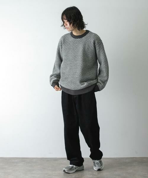 URBAN RESEARCH DOORS / アーバンリサーチ ドアーズ ニット・セーター | 変形バーズアイニットプルオーバー | 詳細23