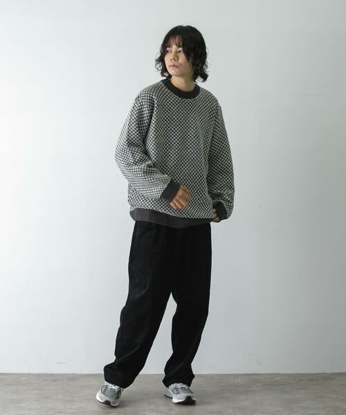 URBAN RESEARCH DOORS / アーバンリサーチ ドアーズ ニット・セーター | 変形バーズアイニットプルオーバー | 詳細24