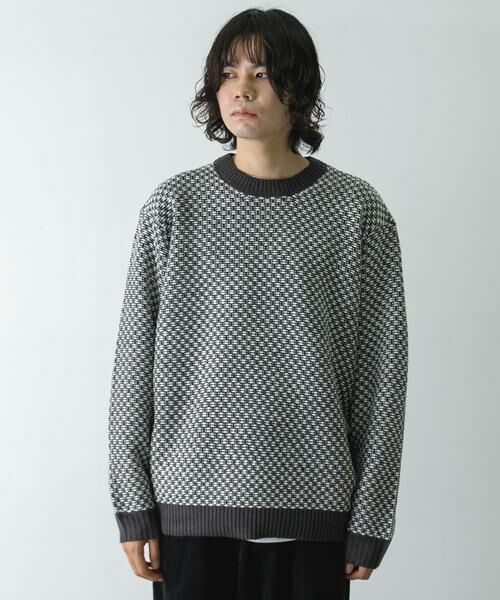 URBAN RESEARCH DOORS / アーバンリサーチ ドアーズ ニット・セーター | 変形バーズアイニットプルオーバー | 詳細25