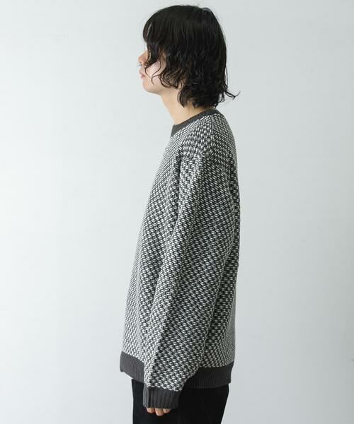 URBAN RESEARCH DOORS / アーバンリサーチ ドアーズ ニット・セーター | 変形バーズアイニットプルオーバー | 詳細26