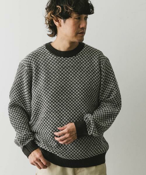URBAN RESEARCH DOORS / アーバンリサーチ ドアーズ ニット・セーター | 変形バーズアイニットプルオーバー | 詳細16