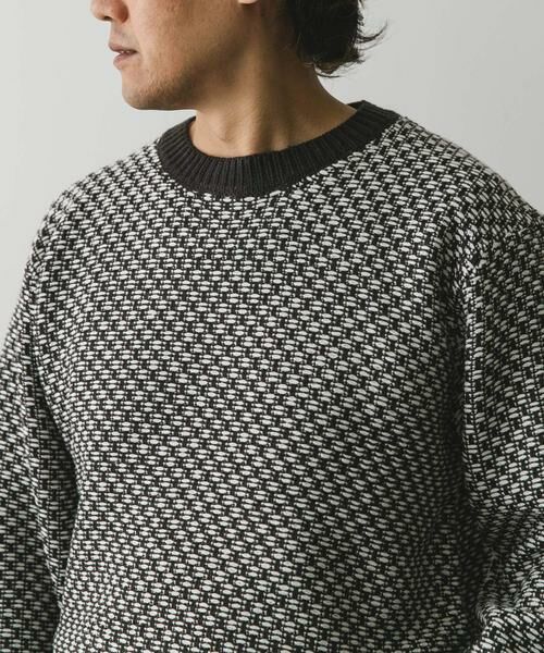 URBAN RESEARCH DOORS / アーバンリサーチ ドアーズ ニット・セーター | 変形バーズアイニットプルオーバー | 詳細17