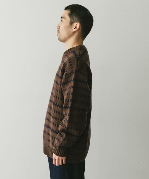 URBAN RESEARCH DOORS / アーバンリサーチ ドアーズ ニット・セーター | ウールブレンド柄ニットプルオーバー | 詳細14