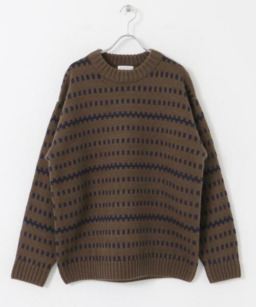 URBAN RESEARCH DOORS / アーバンリサーチ ドアーズ ニット・セーター | ウールブレンド柄ニットプルオーバー | 詳細19