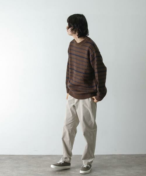 URBAN RESEARCH DOORS / アーバンリサーチ ドアーズ ニット・セーター | ウールブレンド柄ニットプルオーバー | 詳細5