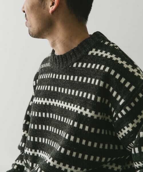 URBAN RESEARCH DOORS / アーバンリサーチ ドアーズ ニット・セーター | ウールブレンド柄ニットプルオーバー | 詳細26