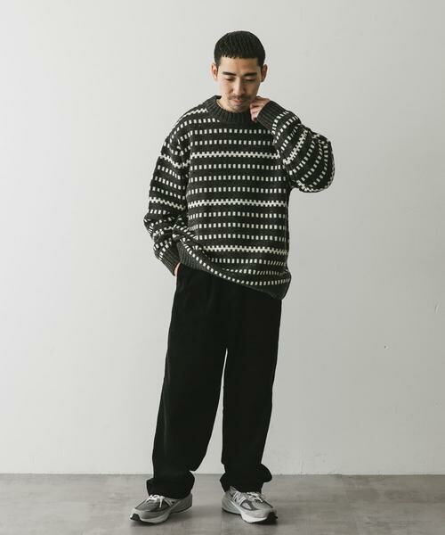 URBAN RESEARCH DOORS / アーバンリサーチ ドアーズ ニット・セーター | ウールブレンド柄ニットプルオーバー | 詳細27