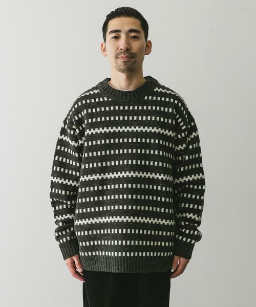 URBAN RESEARCH DOORS / アーバンリサーチ ドアーズ ニット・セーター | ウールブレンド柄ニットプルオーバー | 詳細29