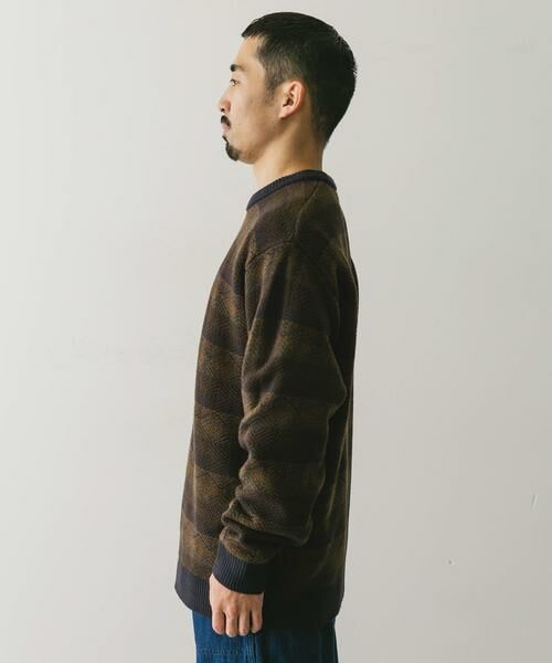 URBAN RESEARCH DOORS / アーバンリサーチ ドアーズ ニット・セーター | ボーダージャガードニット | 詳細10