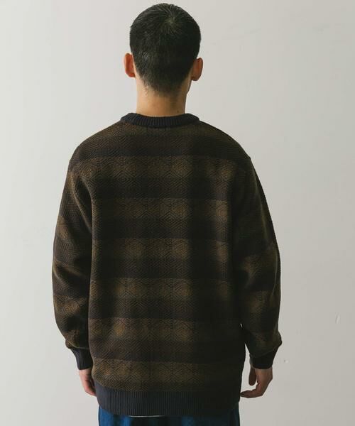 URBAN RESEARCH DOORS / アーバンリサーチ ドアーズ ニット・セーター | ボーダージャガードニット | 詳細11