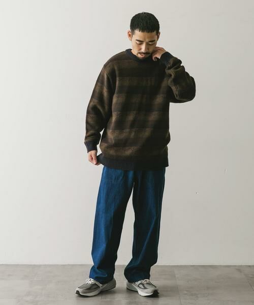 URBAN RESEARCH DOORS / アーバンリサーチ ドアーズ ニット・セーター | ボーダージャガードニット | 詳細8