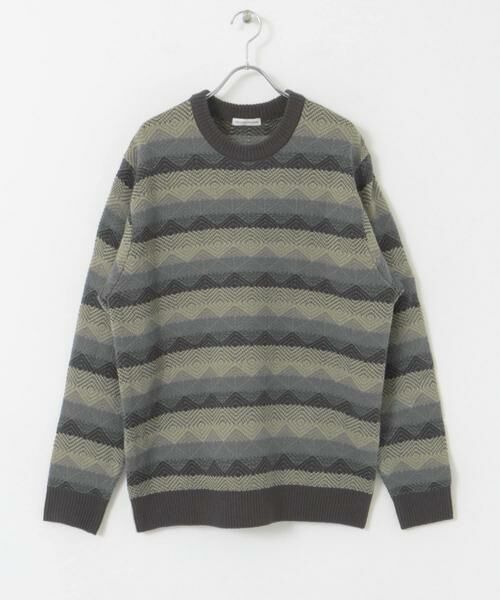 URBAN RESEARCH DOORS / アーバンリサーチ ドアーズ ニット・セーター | ボーダージャガードニット | 詳細25