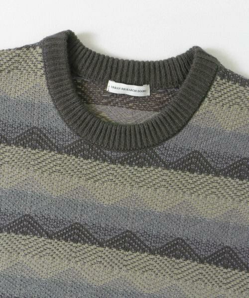 URBAN RESEARCH DOORS / アーバンリサーチ ドアーズ ニット・セーター | ボーダージャガードニット | 詳細26