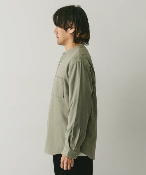 URBAN RESEARCH DOORS / アーバンリサーチ ドアーズ シャツ・ブラウス | 『XLサイズ/WEB限定』ヘビーネルバンドカラーシャツ | 詳細10