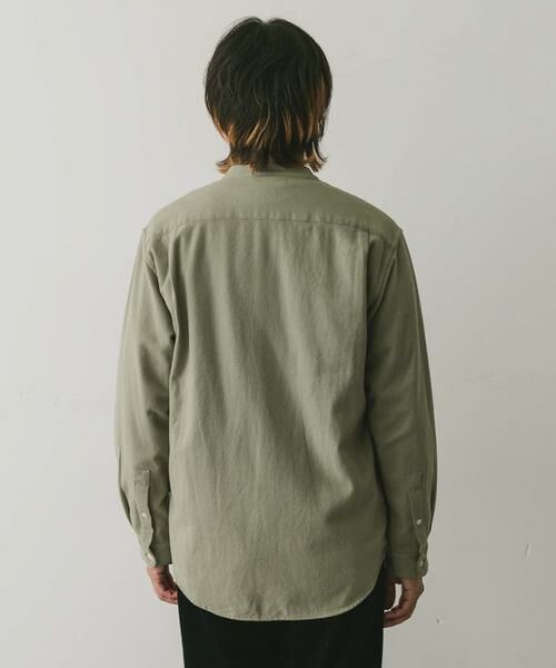 URBAN RESEARCH DOORS / アーバンリサーチ ドアーズ シャツ・ブラウス | 『XLサイズ/WEB限定』ヘビーネルバンドカラーシャツ | 詳細11