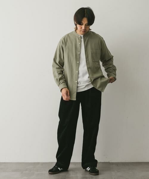 URBAN RESEARCH DOORS / アーバンリサーチ ドアーズ シャツ・ブラウス | 『XLサイズ/WEB限定』ヘビーネルバンドカラーシャツ | 詳細6