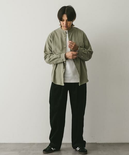 URBAN RESEARCH DOORS / アーバンリサーチ ドアーズ シャツ・ブラウス | 『XLサイズ/WEB限定』ヘビーネルバンドカラーシャツ | 詳細7