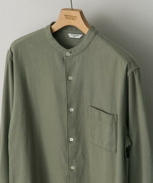 URBAN RESEARCH DOORS / アーバンリサーチ ドアーズ シャツ・ブラウス | 『XLサイズ/WEB限定』ヘビーネルバンドカラーシャツ | 詳細8