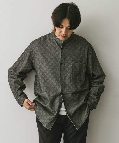 URBAN RESEARCH DOORS / アーバンリサーチ ドアーズ シャツ・ブラウス | 『XLサイズ/WEB限定』ヘビーネルバンドカラーシャツ | 詳細15