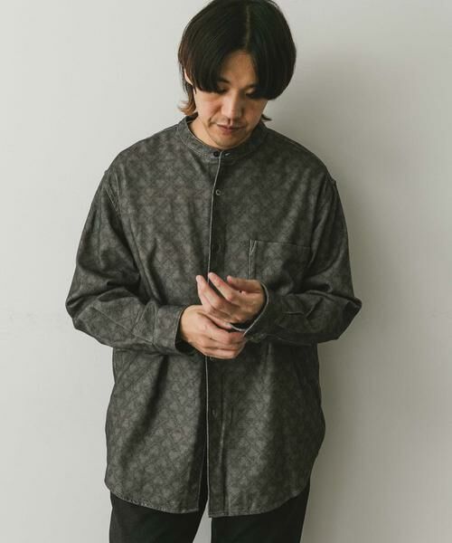 URBAN RESEARCH DOORS / アーバンリサーチ ドアーズ シャツ・ブラウス | 『XLサイズ/WEB限定』ヘビーネルバンドカラーシャツ | 詳細16