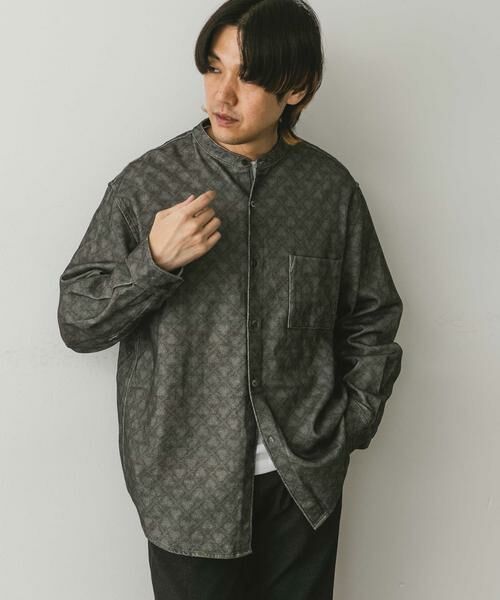 URBAN RESEARCH DOORS / アーバンリサーチ ドアーズ シャツ・ブラウス | 『XLサイズ/WEB限定』ヘビーネルバンドカラーシャツ | 詳細17