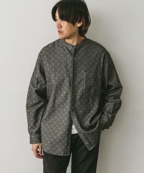 URBAN RESEARCH DOORS / アーバンリサーチ ドアーズ シャツ・ブラウス | 『XLサイズ/WEB限定』ヘビーネルバンドカラーシャツ | 詳細18