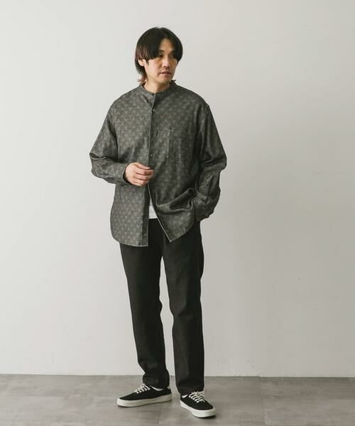 URBAN RESEARCH DOORS / アーバンリサーチ ドアーズ シャツ・ブラウス | 『XLサイズ/WEB限定』ヘビーネルバンドカラーシャツ | 詳細20