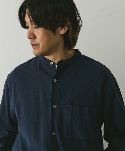 URBAN RESEARCH DOORS / アーバンリサーチ ドアーズ シャツ・ブラウス | 『XLサイズ/WEB限定』ヘビーネルバンドカラーシャツ | 詳細30