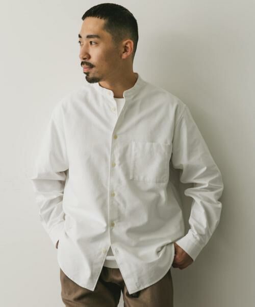 URBAN RESEARCH DOORS / アーバンリサーチ ドアーズ シャツ・ブラウス | 裏起毛オックスバンドカラーシャツ | 詳細14