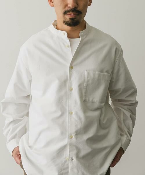 URBAN RESEARCH DOORS / アーバンリサーチ ドアーズ シャツ・ブラウス | 裏起毛オックスバンドカラーシャツ | 詳細15