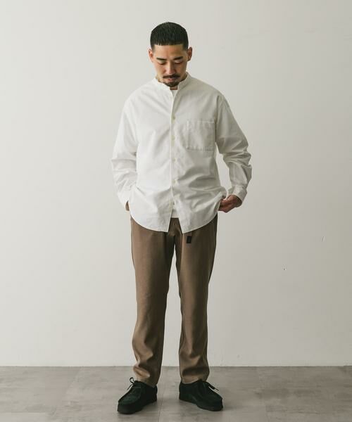 URBAN RESEARCH DOORS / アーバンリサーチ ドアーズ シャツ・ブラウス | 裏起毛オックスバンドカラーシャツ | 詳細18