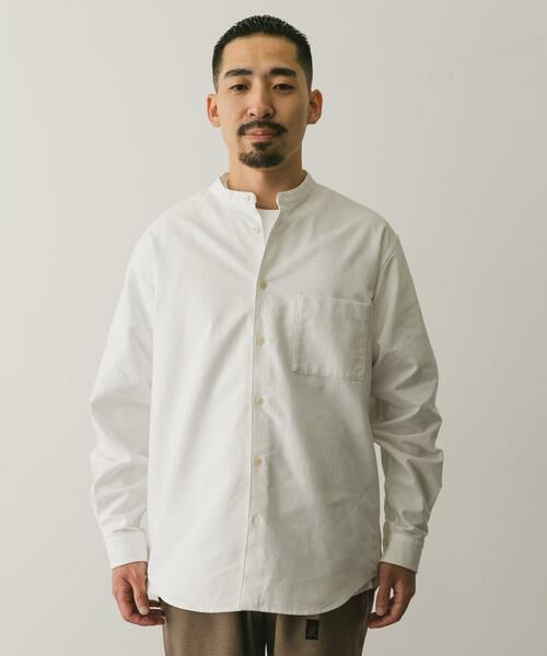 URBAN RESEARCH DOORS / アーバンリサーチ ドアーズ シャツ・ブラウス | 裏起毛オックスバンドカラーシャツ | 詳細19