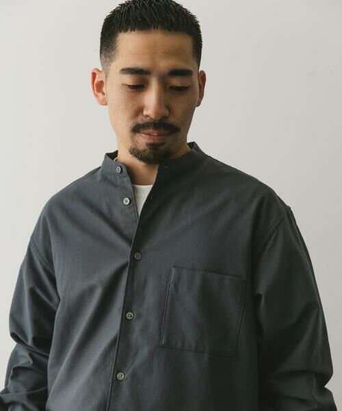 URBAN RESEARCH DOORS / アーバンリサーチ ドアーズ シャツ・ブラウス | 裏起毛オックスバンドカラーシャツ | 詳細24