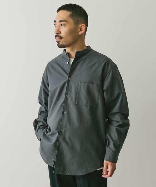 URBAN RESEARCH DOORS / アーバンリサーチ ドアーズ シャツ・ブラウス | 裏起毛オックスバンドカラーシャツ | 詳細25