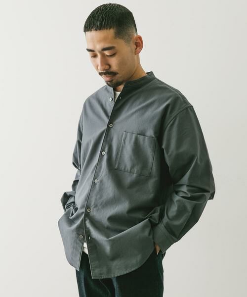 URBAN RESEARCH DOORS / アーバンリサーチ ドアーズ シャツ・ブラウス | 裏起毛オックスバンドカラーシャツ | 詳細26