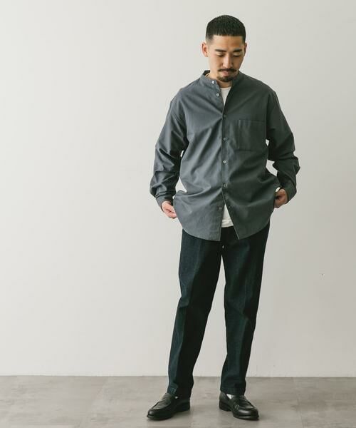 URBAN RESEARCH DOORS / アーバンリサーチ ドアーズ シャツ・ブラウス | 裏起毛オックスバンドカラーシャツ | 詳細30