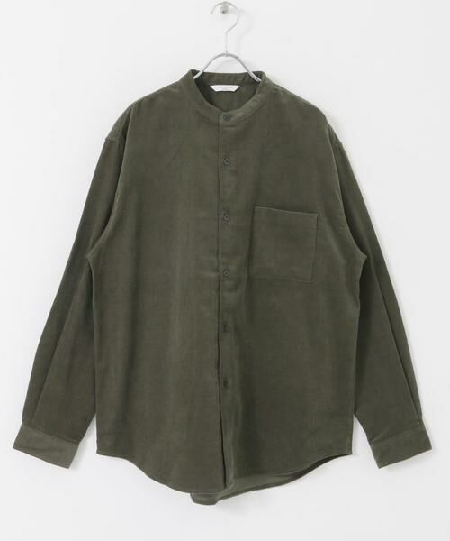 URBAN RESEARCH DOORS / アーバンリサーチ ドアーズ シャツ・ブラウス | 『UR TECH』コーデュロイバンドカラーシャツ | 詳細10