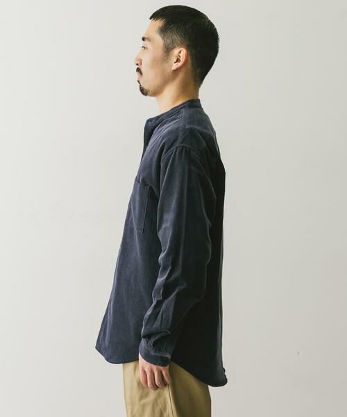 URBAN RESEARCH DOORS / アーバンリサーチ ドアーズ シャツ・ブラウス | 『UR TECH』コーデュロイバンドカラーシャツ | 詳細19