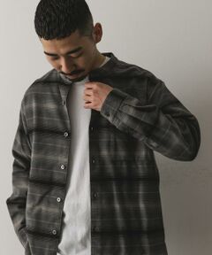 URBAN RESEARCH DOORS / アーバンリサーチ ドアーズ シャツ・ブラウス | 両面起毛ネルバンドカラーシャツ