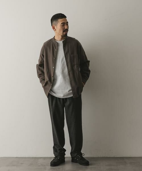 URBAN RESEARCH DOORS / アーバンリサーチ ドアーズ シャツ・ブラウス | 両面起毛ネルバンドカラーシャツ | 詳細10