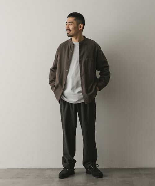 URBAN RESEARCH DOORS / アーバンリサーチ ドアーズ シャツ・ブラウス | 両面起毛ネルバンドカラーシャツ | 詳細11