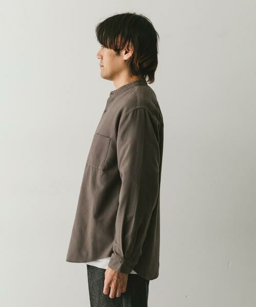 URBAN RESEARCH DOORS / アーバンリサーチ ドアーズ シャツ・ブラウス | 両面起毛ネルバンドカラーシャツ | 詳細16