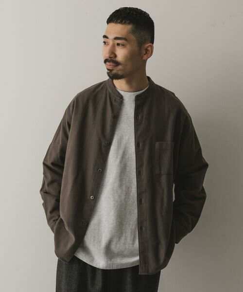 URBAN RESEARCH DOORS / アーバンリサーチ ドアーズ シャツ・ブラウス | 両面起毛ネルバンドカラーシャツ | 詳細6