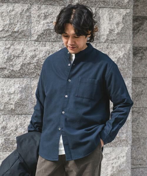 URBAN RESEARCH DOORS / アーバンリサーチ ドアーズ シャツ・ブラウス | 両面起毛ネルバンドカラーシャツ | 詳細22