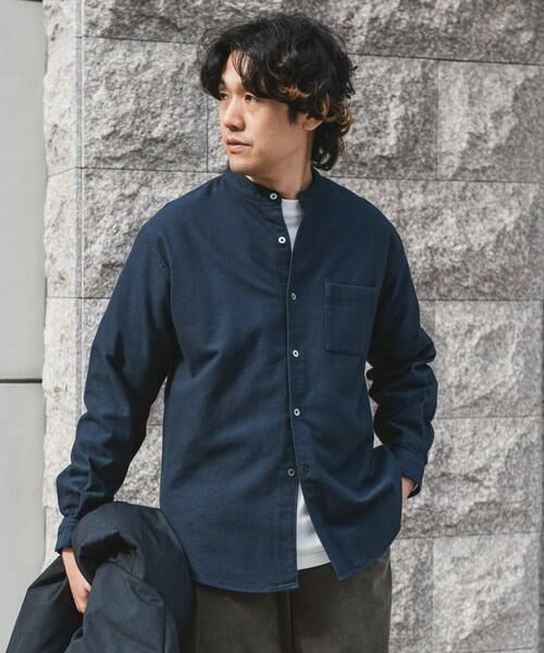 URBAN RESEARCH DOORS / アーバンリサーチ ドアーズ シャツ・ブラウス | 両面起毛ネルバンドカラーシャツ | 詳細24