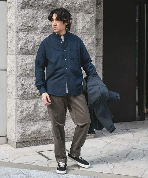 URBAN RESEARCH DOORS / アーバンリサーチ ドアーズ シャツ・ブラウス | 両面起毛ネルバンドカラーシャツ | 詳細29