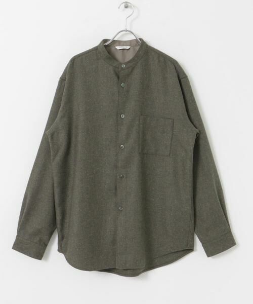 URBAN RESEARCH DOORS / アーバンリサーチ ドアーズ シャツ・ブラウス | フラノバンドカラーシャツ | 詳細7