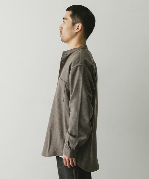 URBAN RESEARCH DOORS / アーバンリサーチ ドアーズ シャツ・ブラウス | フラノバンドカラーシャツ | 詳細26