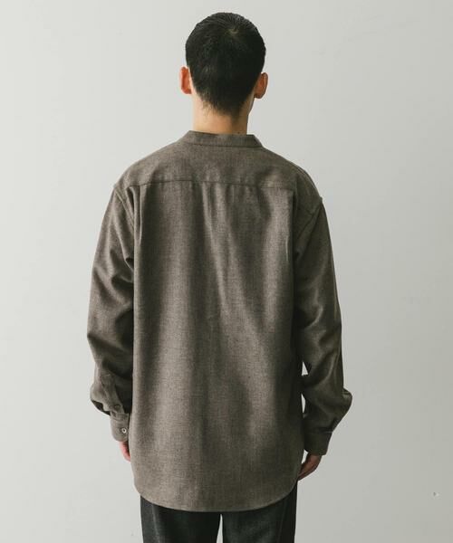 URBAN RESEARCH DOORS / アーバンリサーチ ドアーズ シャツ・ブラウス | フラノバンドカラーシャツ | 詳細27