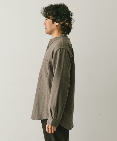 URBAN RESEARCH DOORS / アーバンリサーチ ドアーズ シャツ・ブラウス | フラノバンドカラーシャツ | 詳細29